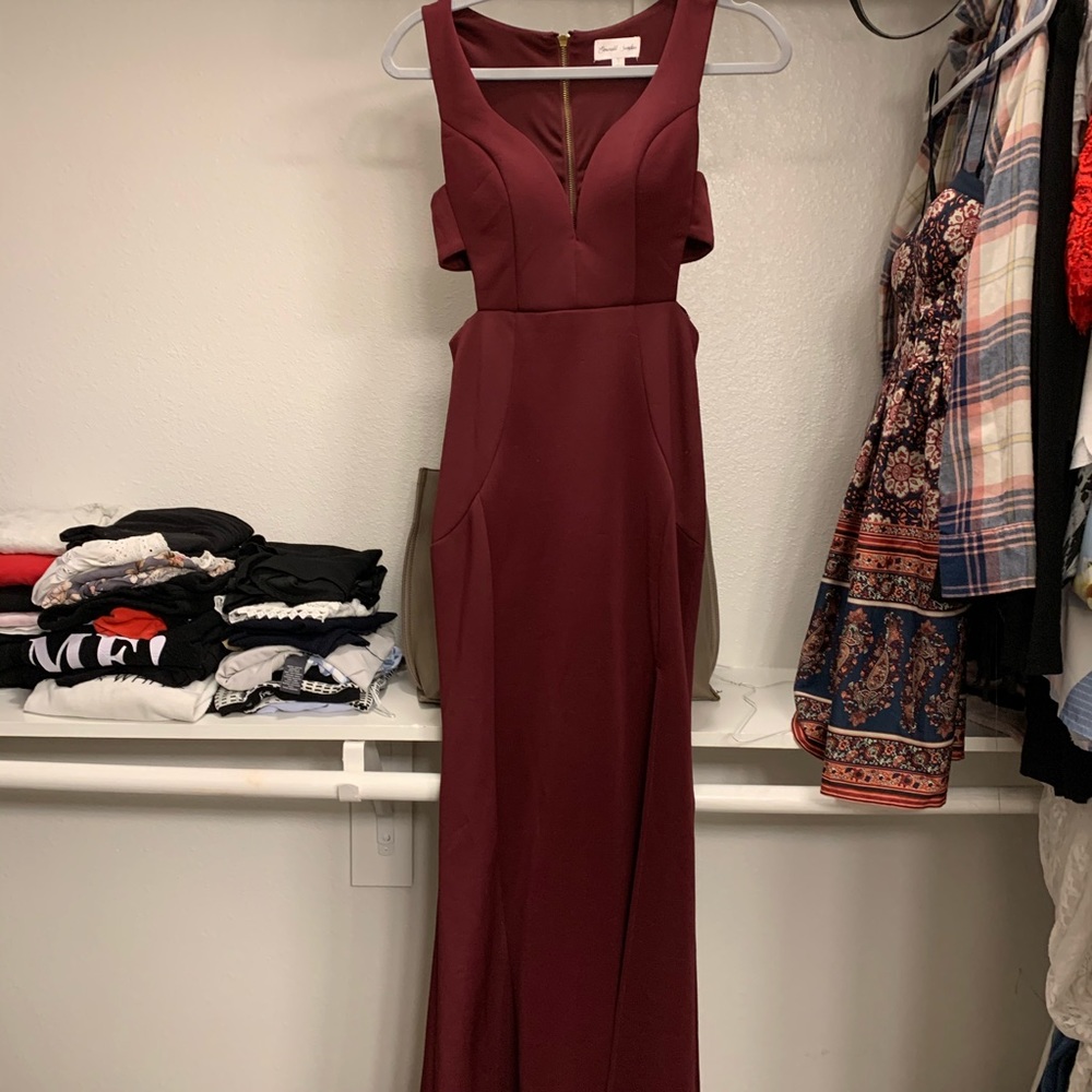 Burgundy Long dress